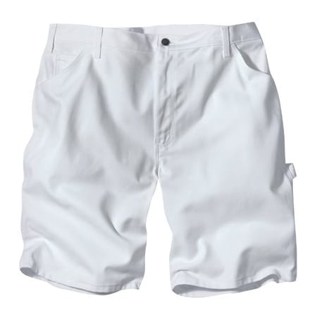 WILLIAMSON DICKIE MFG. 38x11 WHT Paint Shorts DX400WH38